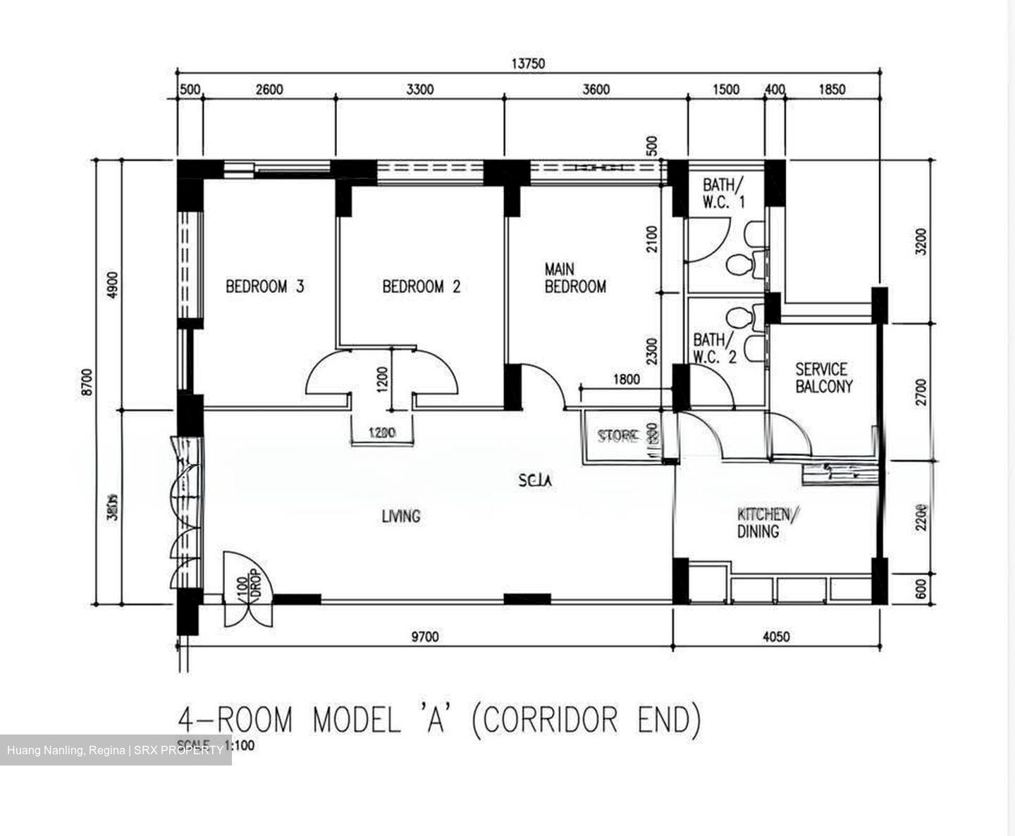 Blk 657 Eunos Damai Ville (Bedok), HDB 4 Rooms #614103031